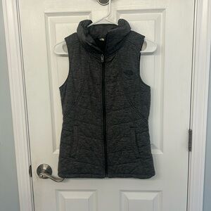 North face women's ski vest grey